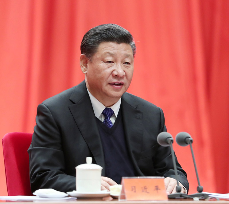 1月11日，中共中央總書記、國家主席、中央軍委主席習(xí)近平在中國共產(chǎn)黨第十九屆中央紀(jì)律檢查委員會第二次全體會議上發(fā)表重要講話。