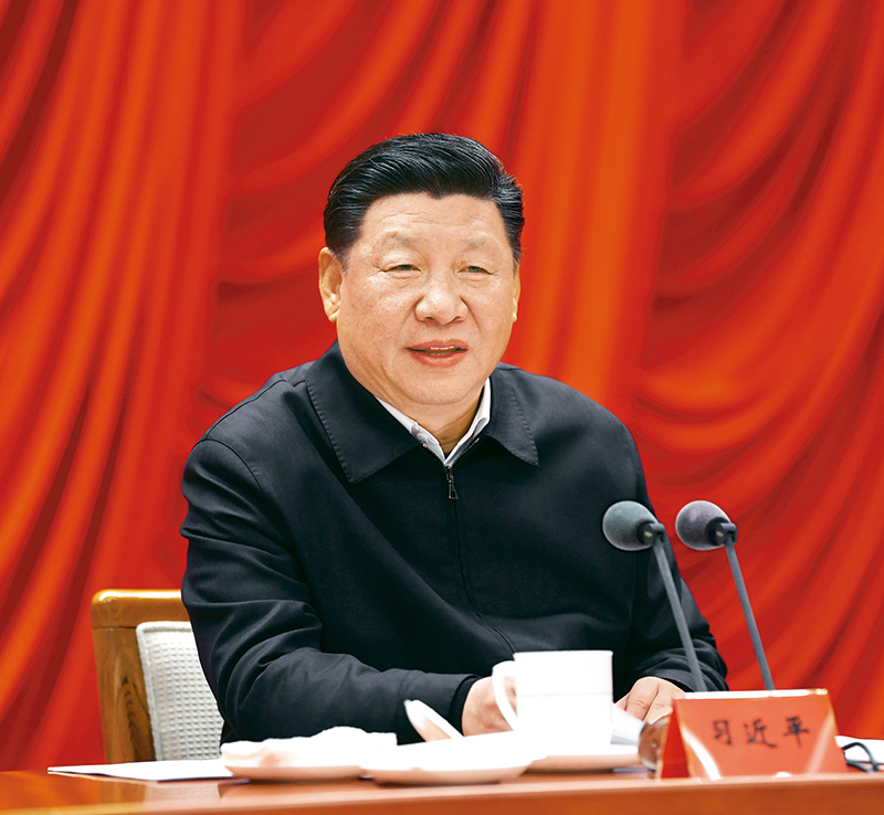 　　2019年1月21日，省部級主要領(lǐng)導(dǎo)干部堅(jiān)持底線思維著力防范化解重大風(fēng)險(xiǎn)專題研討班在中央黨校開班。中共中央總書記、國家主席、中央軍委主席習(xí)近平在開班式上發(fā)表重要講話。 新華社記者 饒愛民/攝