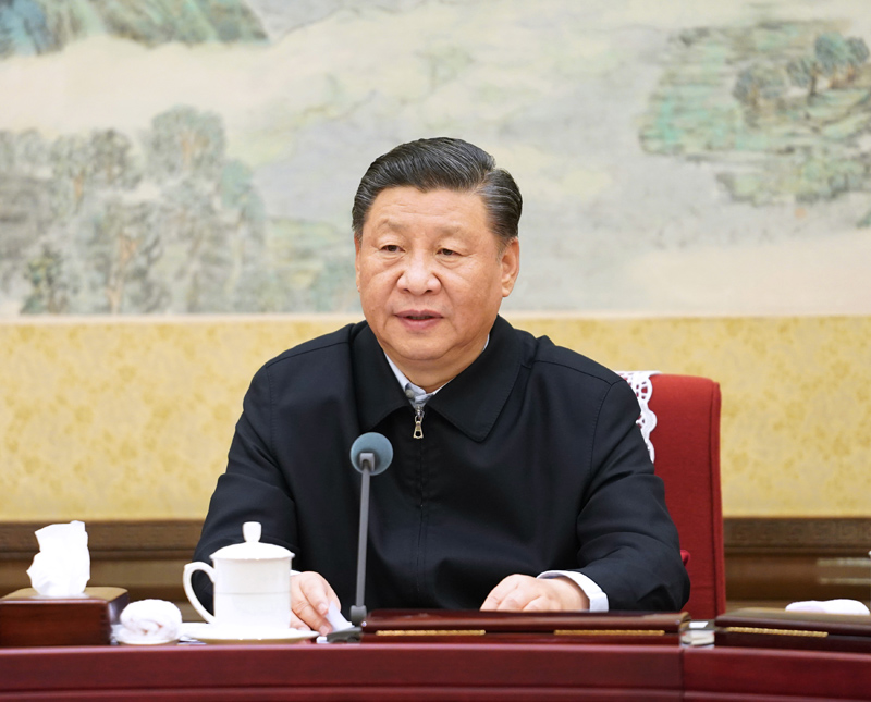 12月26日至27日，中共中央政治局召開“不忘初心、牢記使命”專題民主生活會，中共中央總書記習近平主持會議并發(fā)表重要講話。新華社記者 李學仁 攝