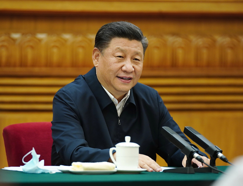 7月21日，中共中央總書記、國家主席、中央軍委主席習近平在京主持召開企業(yè)家座談會并發(fā)表重要講話。新華社記者 鞠鵬 攝